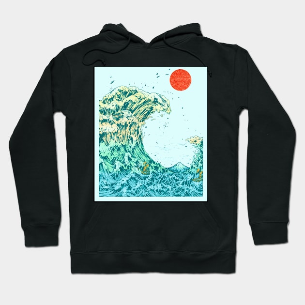 KANAGAWA great wave Hoodie by AMOS_STUDIO